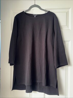 EILEEN FISHER Black Relaxed Top